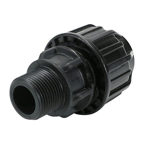 TIMCO MDPE Pipe Fittings Male Adaptor - 20mm x 1/2"