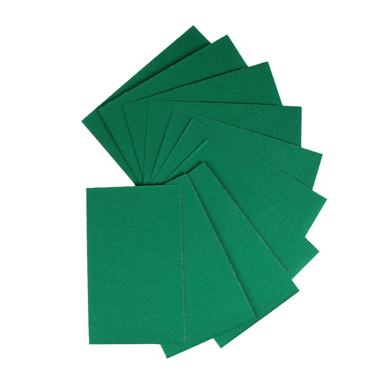 ProDec Green Aluminium Oxide Medium 10pk sheets, 230mm x 140mm