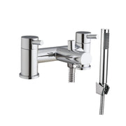 PHI CHROME BATH SHOWER MIXER 2TH INCL.     SLIDE RAIL & HEAD / WAND. NO BATH WA