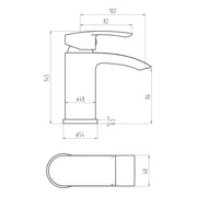 PSI CHROME MONO BASIN MIXER INCL PUW