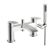 PSI CHROME BATH SHOWER MIXER 2TH INCL.     SLIDE RAIL & HEAD / WAND. NO BATH WA