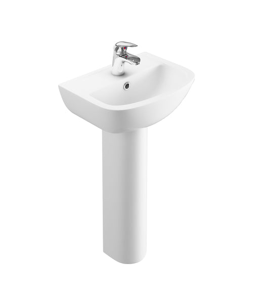 Glade 455mm x 355mm 1 Tap Hole Basin - White