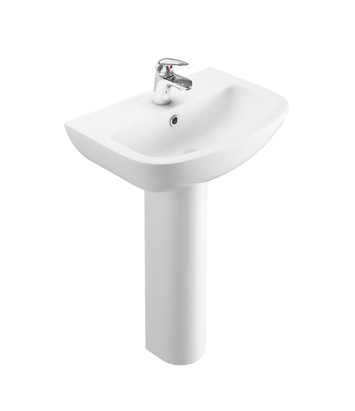 Glade 550mm x 390mm 1 Tap Hole Basin - White