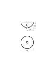 Glade 375mm Round Freestanding Bowl Basin - White