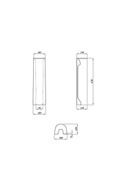 Drift Round 680mm x 185mm Full Pedestal - White