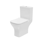 Eclipse Square 400mm x 610mm x 360mm Close Coupled Open Back WC Pan - White