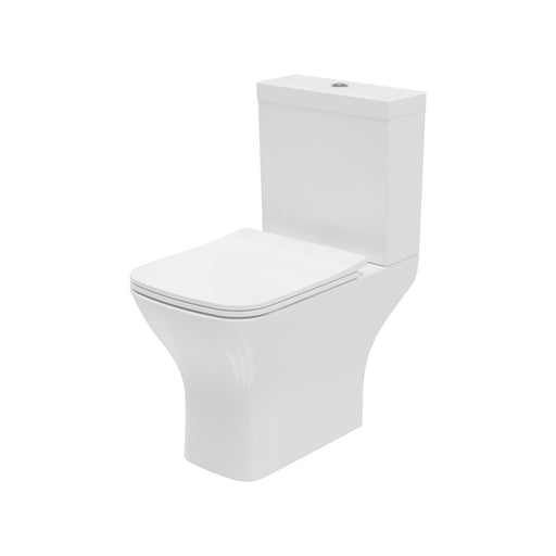 Eclipse Square 400mm x 610mm x 360mm Close Coupled Open Back WC Pan - White