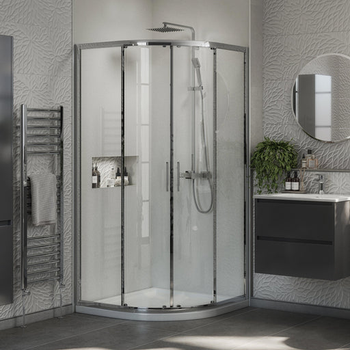 Belmont 6mm x 900mm x 900mm 2 Door Quadrant Shower Enclosure