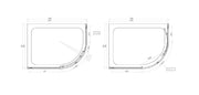 Belmont 6mm x 1200mm x 900mm 2 Door Quadrant Shower Enclosure