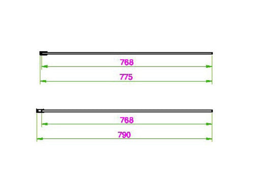 Belmont 8mm x 800mm Wetroom Panel