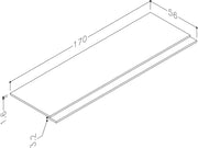Thalia 1700mm 2 Piece Bath Panel - Matt White