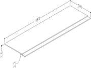 Thalia 1800mm 2 Piece Bath Panel - Matt White