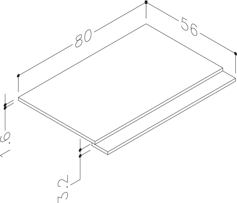 Thalia 800mm 2 Piece Bath Panel - Matt White
