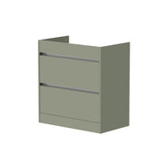 Thalia 790mm x 830mm x 455mm 2 Drawer Floorstanding Vanity Unit - Savannah Green