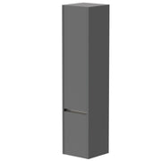 Thalia 1600mm x 350mm x 350mm 2 Door Tall Boy Storage Unit - Matt Grey