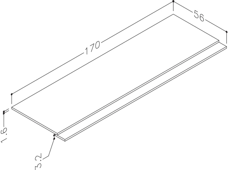 Thalia 1700mm 2 Piece Bath Panel - Matt Grey