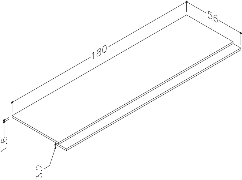 Thalia 1800mm 2 Piece Bath Panel - Matt Grey