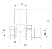 Marina Non-Thermostatic Straight Valve