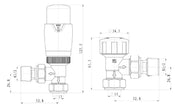 Marina Thermostatic Angled Valve