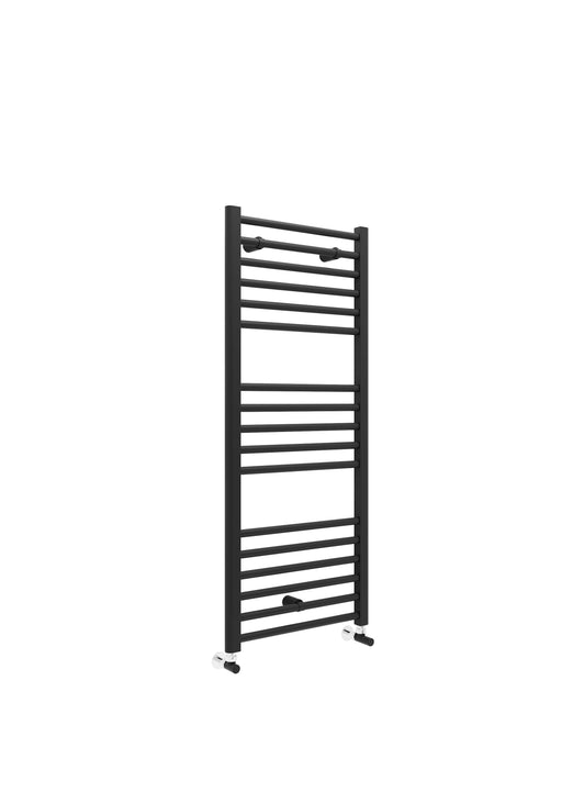 Lagoon Straight 1200 x 400mm Towel Warmer - Matt Black