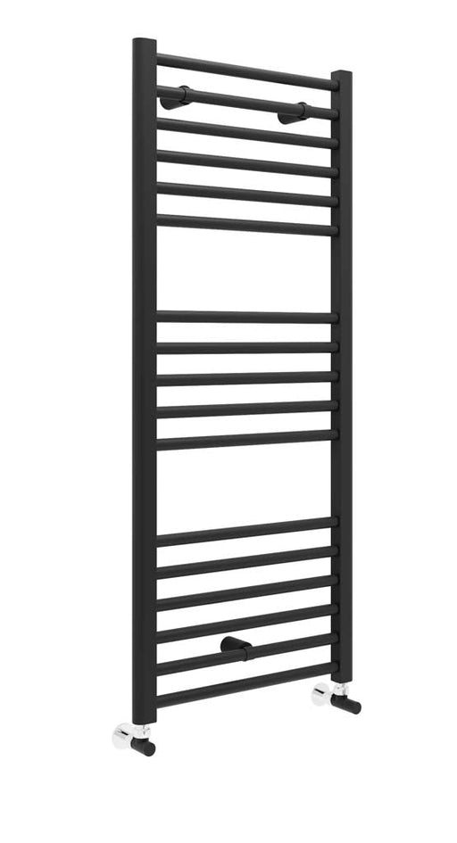 Lagoon Straight 1600 x 400mm Towel Warmer - Matt Black
