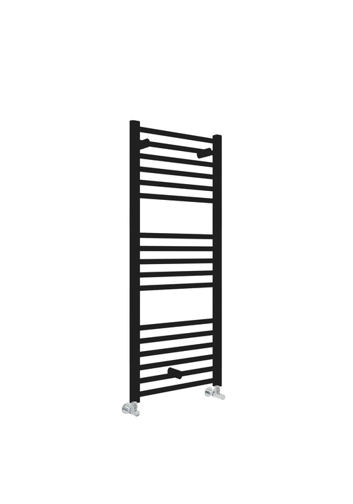 Lagoon Straight 1200 x 500mm Towel Warmer - Matt Black