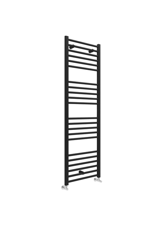 Lagoon Straight 1600 x 500mm Towel Warmer - Matt Black