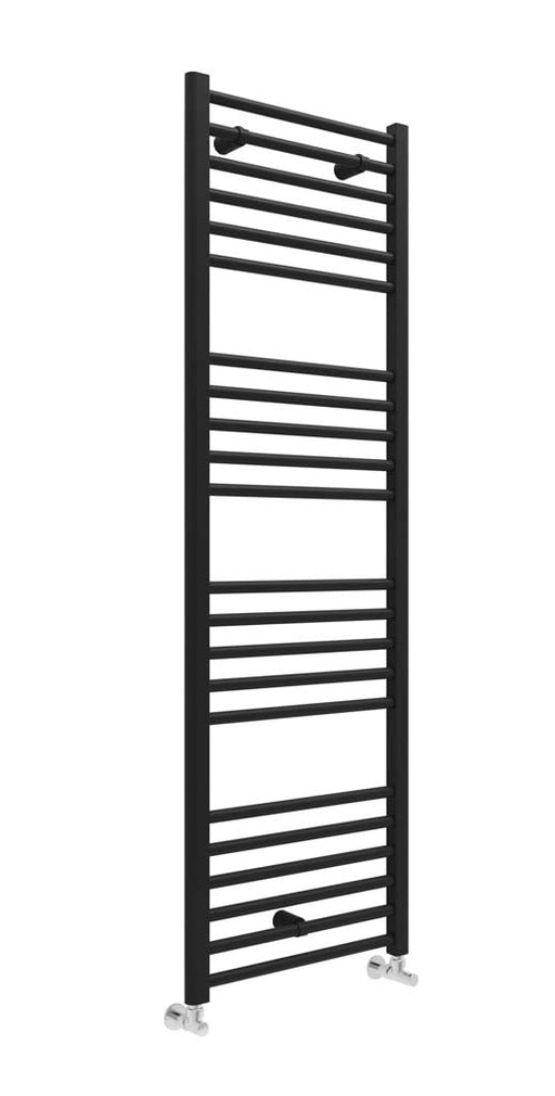 Lagoon Straight 1600 x 600mm Towel Warmer - Matt Black