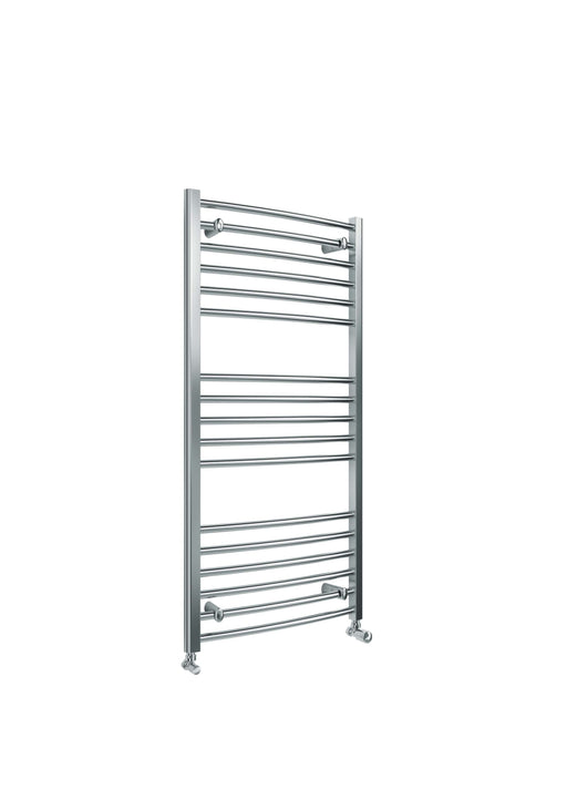 Lagoon Curved 1200 x 600mm Towel Warmer - Chrome