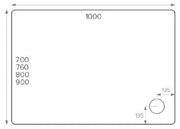 ALPHA 1000MM X 700MM SHOWER TRAY