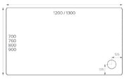 ALPHA 1200MM X 900MM SHOWER TRAY