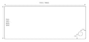 ALPHA 1700MM X 760MM SHOWER TRAY