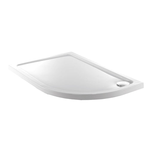 ALPHA RH 1000MM X 800MM QUADRANT ANTI-SLIP SHOWER TRAY TRAY 550MM RADIUS