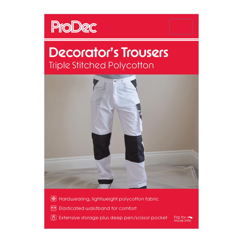 ProDec Polycotton Decorator's Trousers - 28" waist regular leg