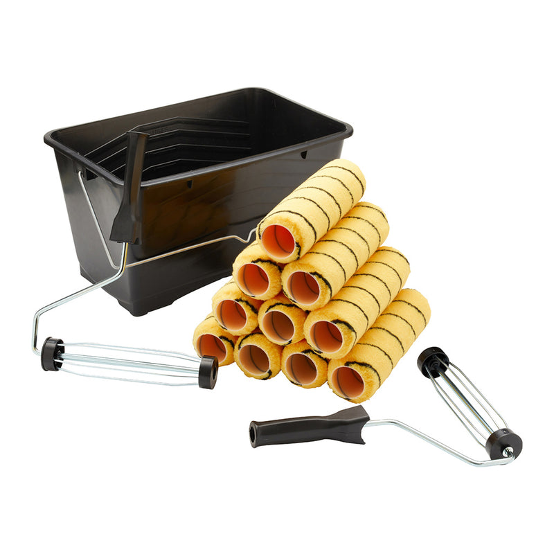 ProDec 9" x 1.75" 13pc Partner Pack Medium Pile Tiger Roller Scuttle Set