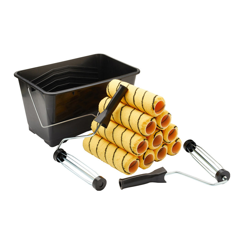 ProDec 9" x 1.75" 13pc Partner Pack Medium Pile Tiger Roller Scuttle Set