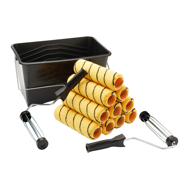 ProDec 9" x 1.75" 13pc Partner Pack Medium Pile Tiger Roller Scuttle Set