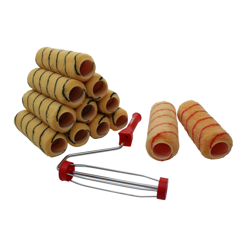 ProDec 9" x 1.75" 13pc Medium Pile Tiger Roller & Frame Set