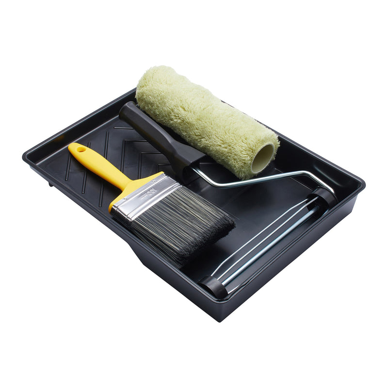 ProDec 9" x 1.75" 4pc Long Pile Masonry Roller & Brush Set