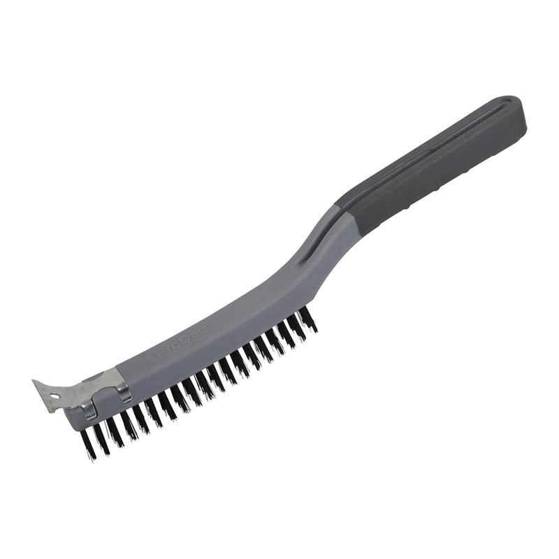 ProDec 14" Soft Grip Wire Brush with Scraper