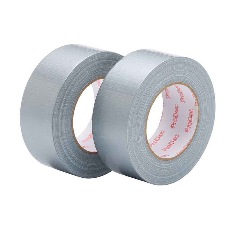 ProDec 2" x 50m Silver Duct Tape Twin Pack