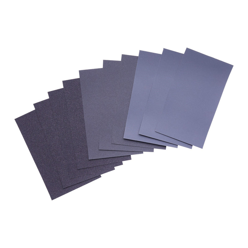 ProDec 10pk Assorted Grits Wet and Dry Half Size