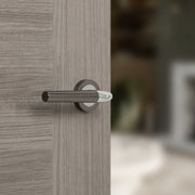 STATUS Tennessee Door Handle Pack (Euro Lock Set - 2.5" CE Sashlock, 4" Fire Rated Hinges x3) - Black Nickel/Polished Chrome