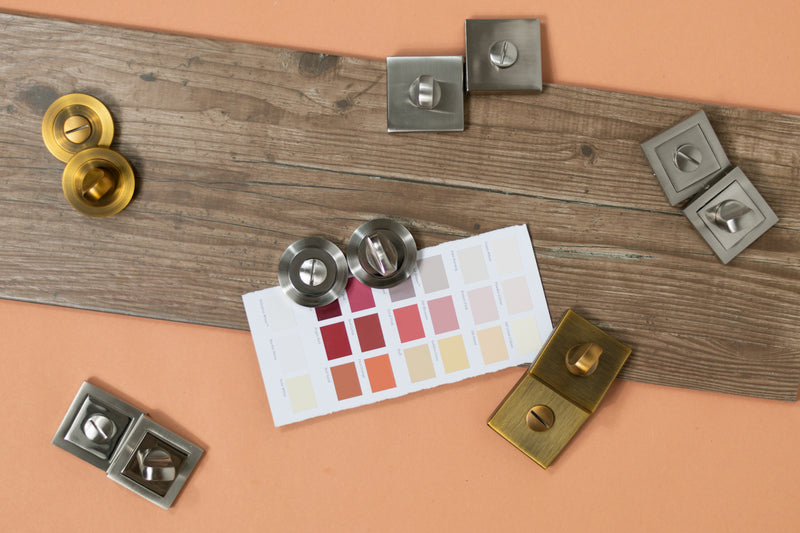 Senza Pari WC Turn and Release on Square Rose - Satin Nickel