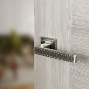 Senza Pari Bianca Door Handle Pack (Latch Set - 3" CE Latch, 3" Fire Rated Hinges x3) - Satin Nickel