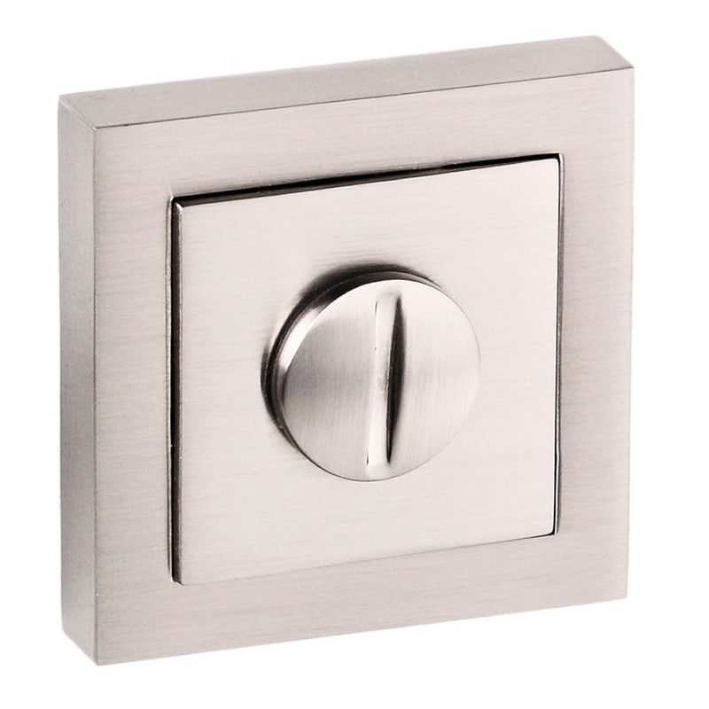 Senza Pari WC Turn and Release on Square Rose - Satin Nickel
