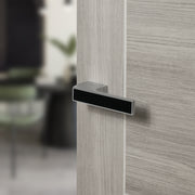Pearl Black Decorative Plate - Satin Chrome