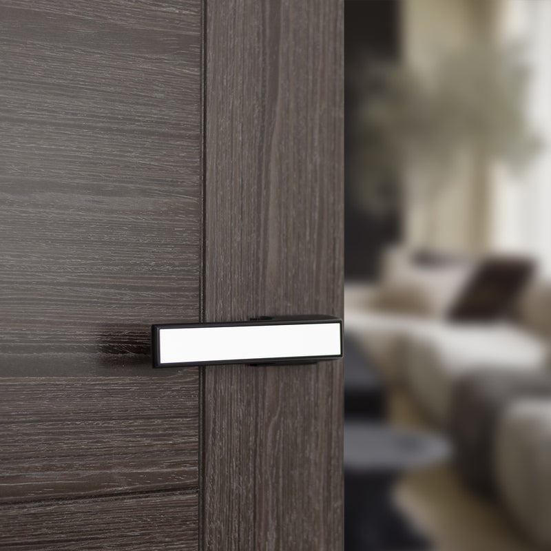 White Decorative Plate - Matt Black