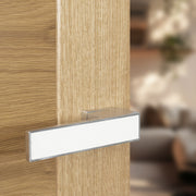 White Decorative Plate - Satin Chrome