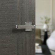 Tupai Rapido 5S Line Portel Lever Door Handle on 5mm Slimline Square Rose - Bright Polished Chrome